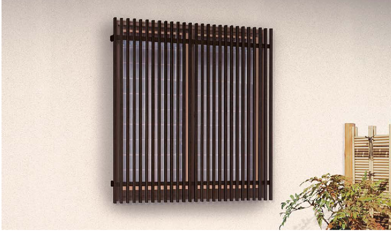 新築戸建て和風面格子工事