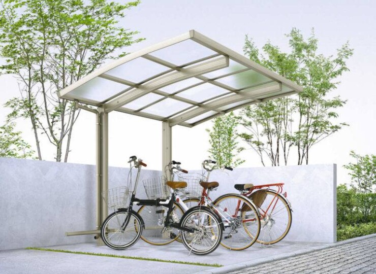 新築戸建てサイクルポート工事