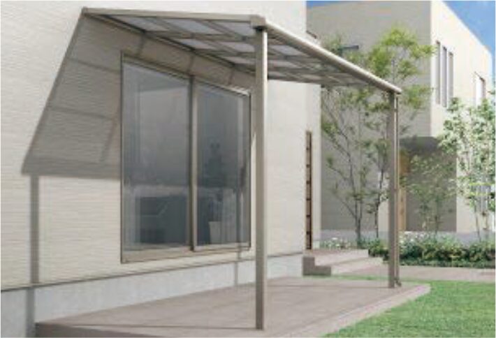 新築戸建てテラス屋根設置工事